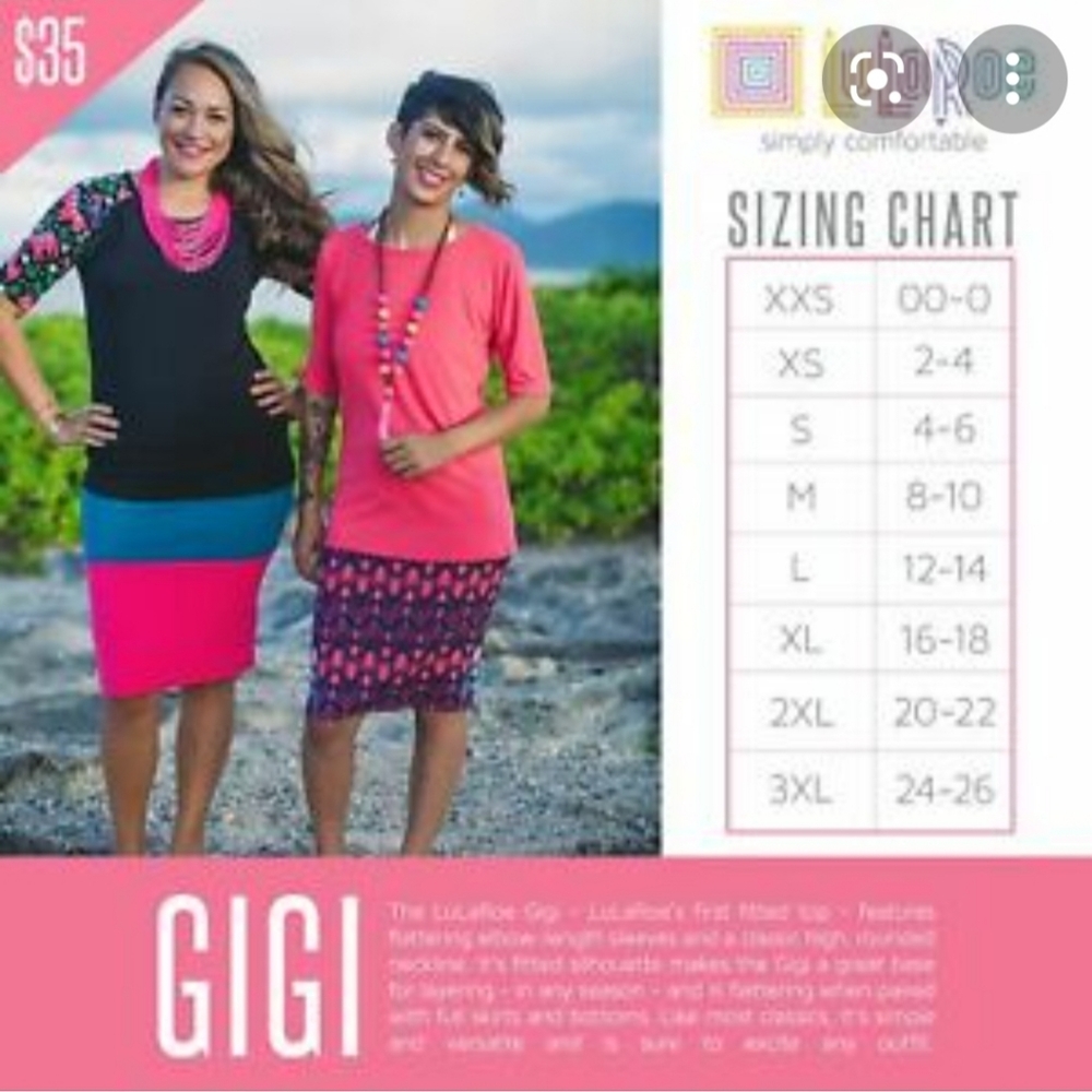 LulaRoe Gigi rainbow ๐ shirt, size S - Picture 5 of 5